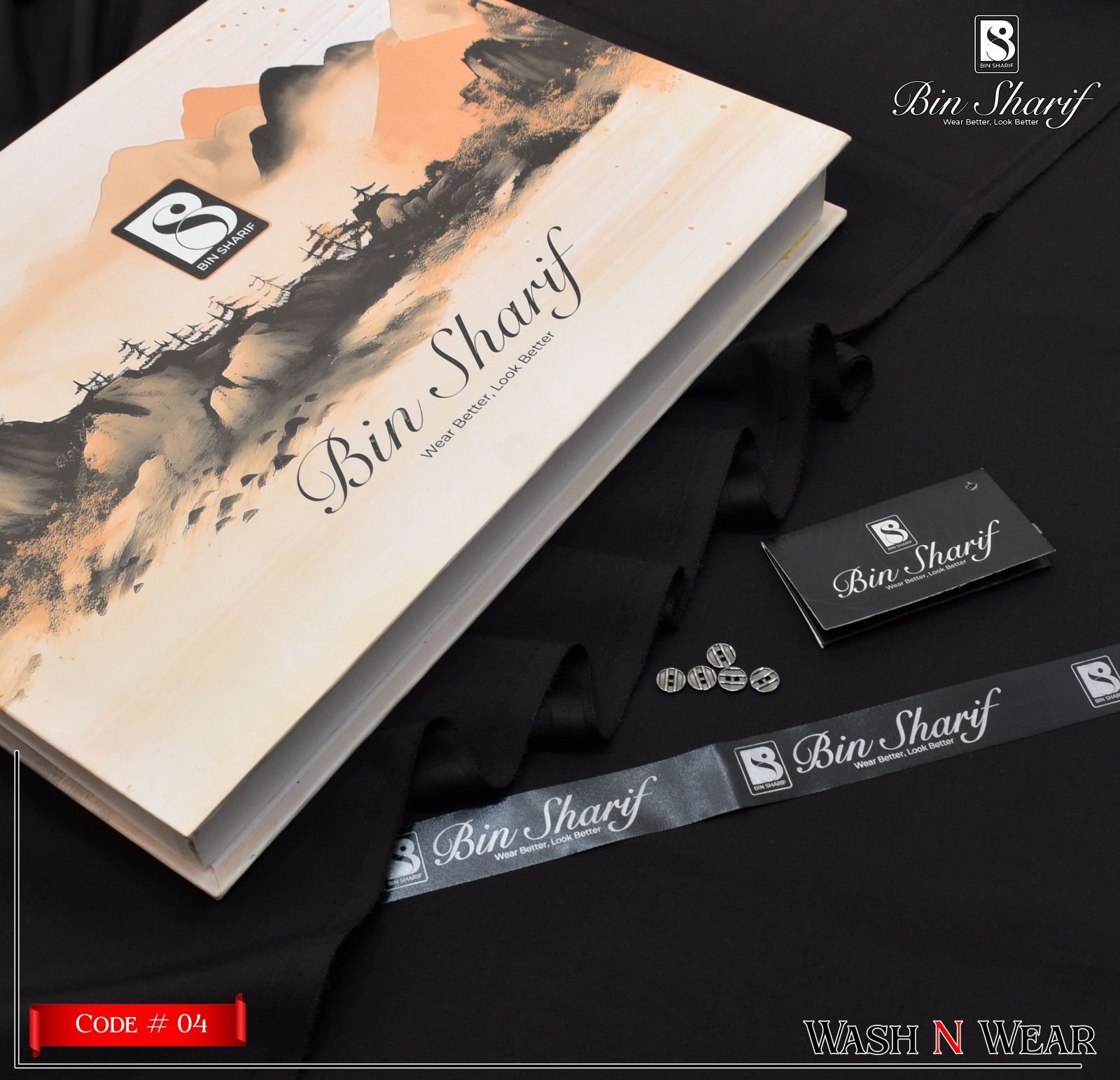 Bin Shareef Mens Unstitched Suits | Colour- Ragoon Green