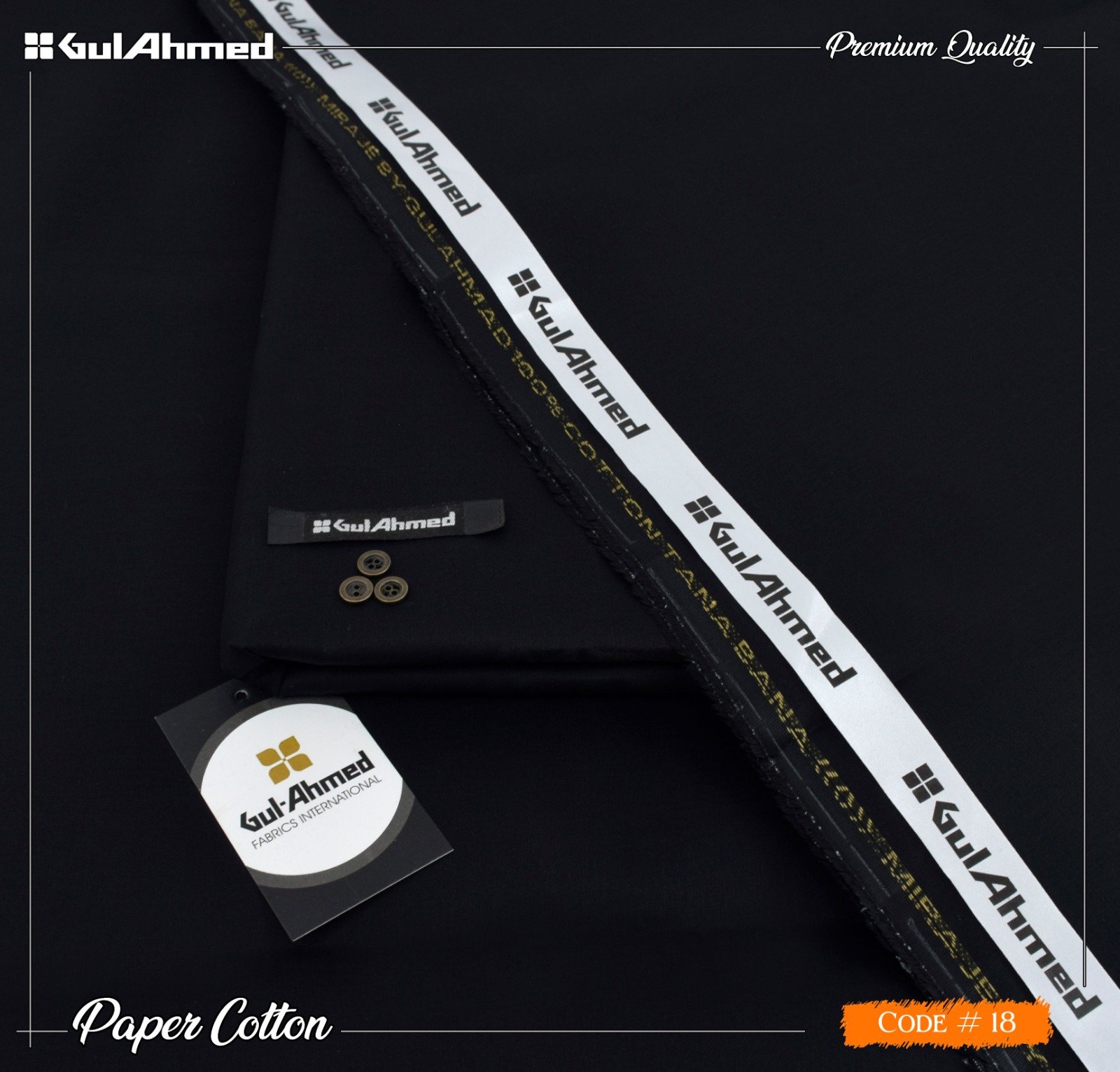 Gul Ahmed Mens Unstitched Paper Cotton Suit in Rangoon Green