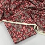 2-Piece Unstitched Printed Lawn Suit | Colour-Red