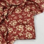 2-Piece Unstitched Printed Lawn Suit | Colour-Red