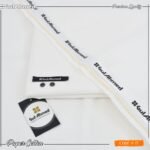 Gul Ahmed Mens Unstitched Paper Cotton Suit in Rock White