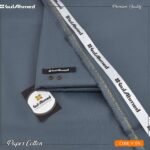 Gul Ahmed Mens Unstitched Paper Cotton Suit in Slate