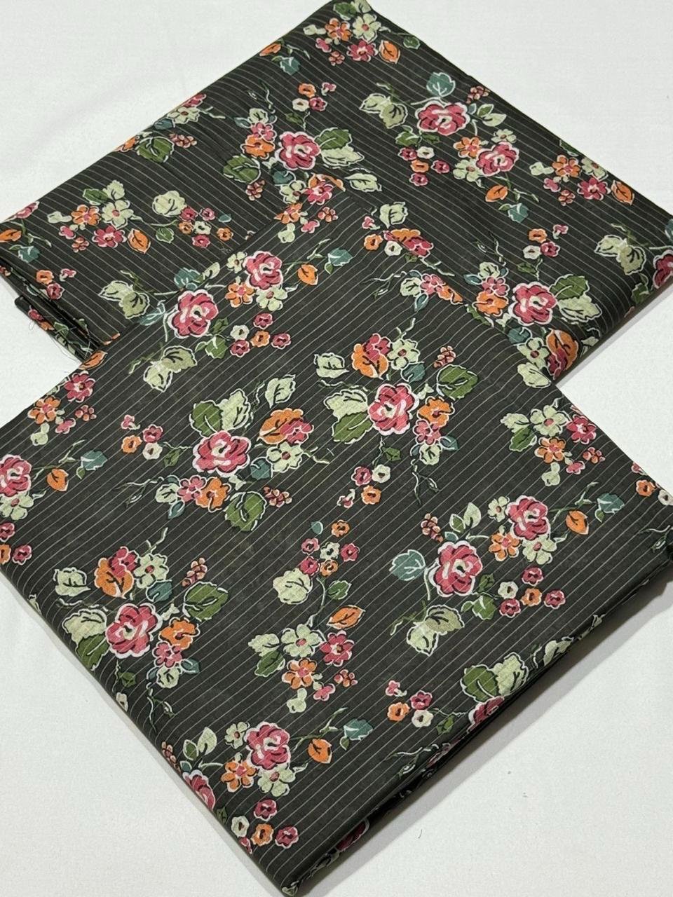 Bint e Naz Lawn Unstitched 2 Piece Suit | Colour-Smoky Grey Bint e Naz Lawn Unstitched 2 Piece Suit | Colour-Smoky Grey