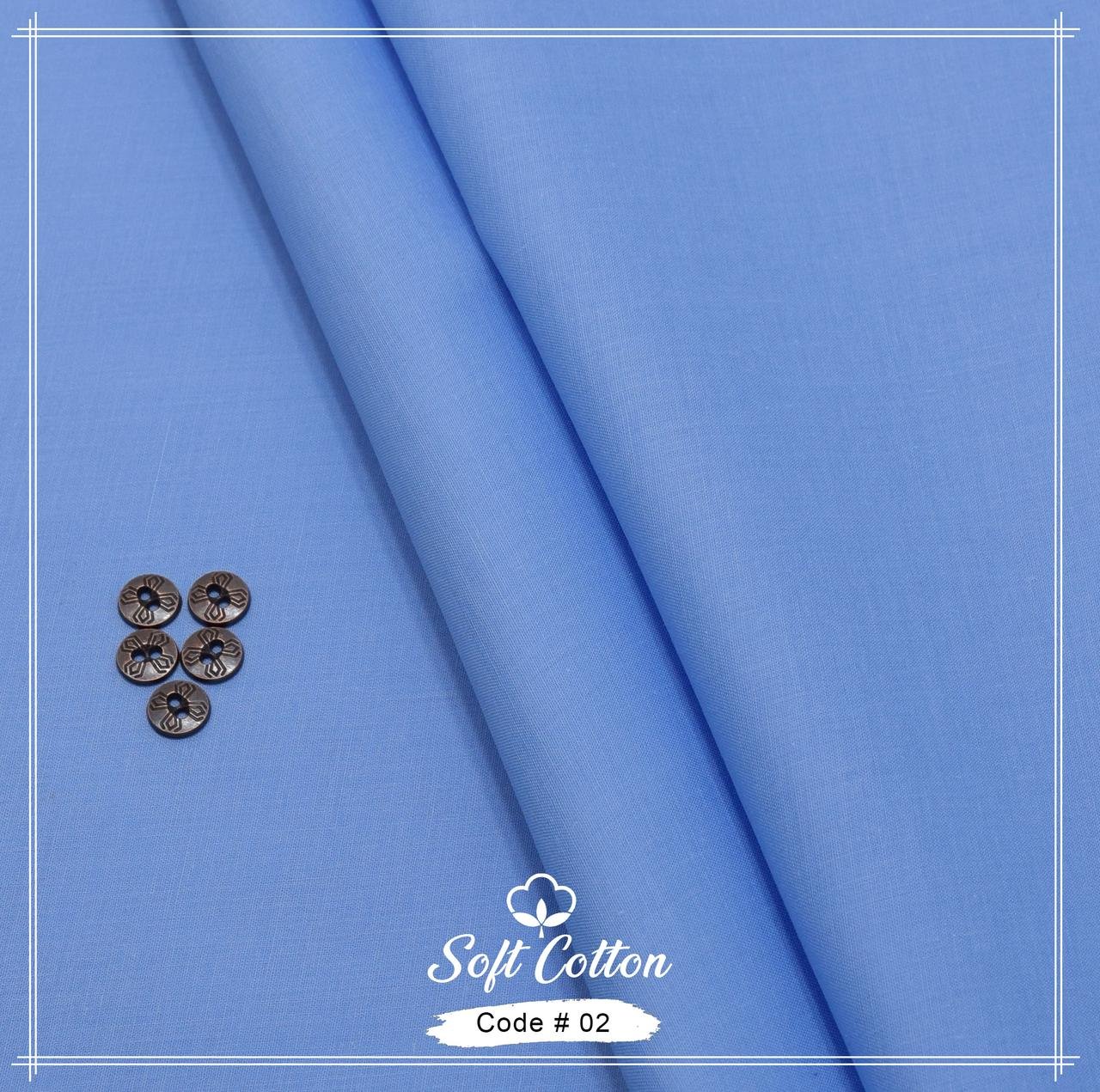 Mens Unstitched Soft Cotton Suits | Colour- Soft Blue Mens Unstitched Soft Cotton Suits | Colour- Soft Blue