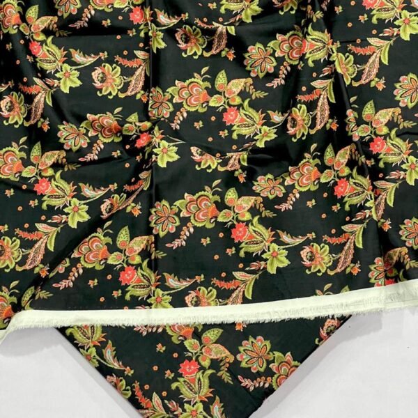 Bint e Naz Lawn Unstitched 2 Piece Suit | Colour-Timber Green