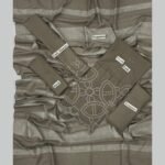Bint-e-Naz Embroidered Unstitched 3 Piece Suit in Pine Cone