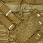 Bint-e-Naz Embroidered Unstitched 3 Piece Suit in Oak Brown