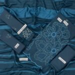 Bint-e-Naz Embroidered Unstitched 3 Piece Suit in Slate Blue