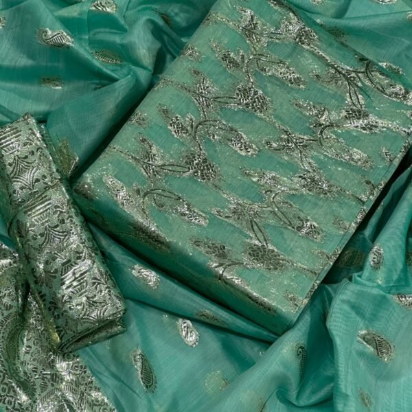 Bint-e-Naz Lawn Unstitched 2 Piece Suit in Dusty Teal