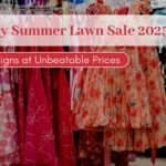 Vibrant ad for Zellbury Summer Lawn Sale 2025 with colorful dresses, bold "Latest Designs at Unbeatable Prices" text, a "Mid Summer Sale" badge, and "zarifabric.com" link