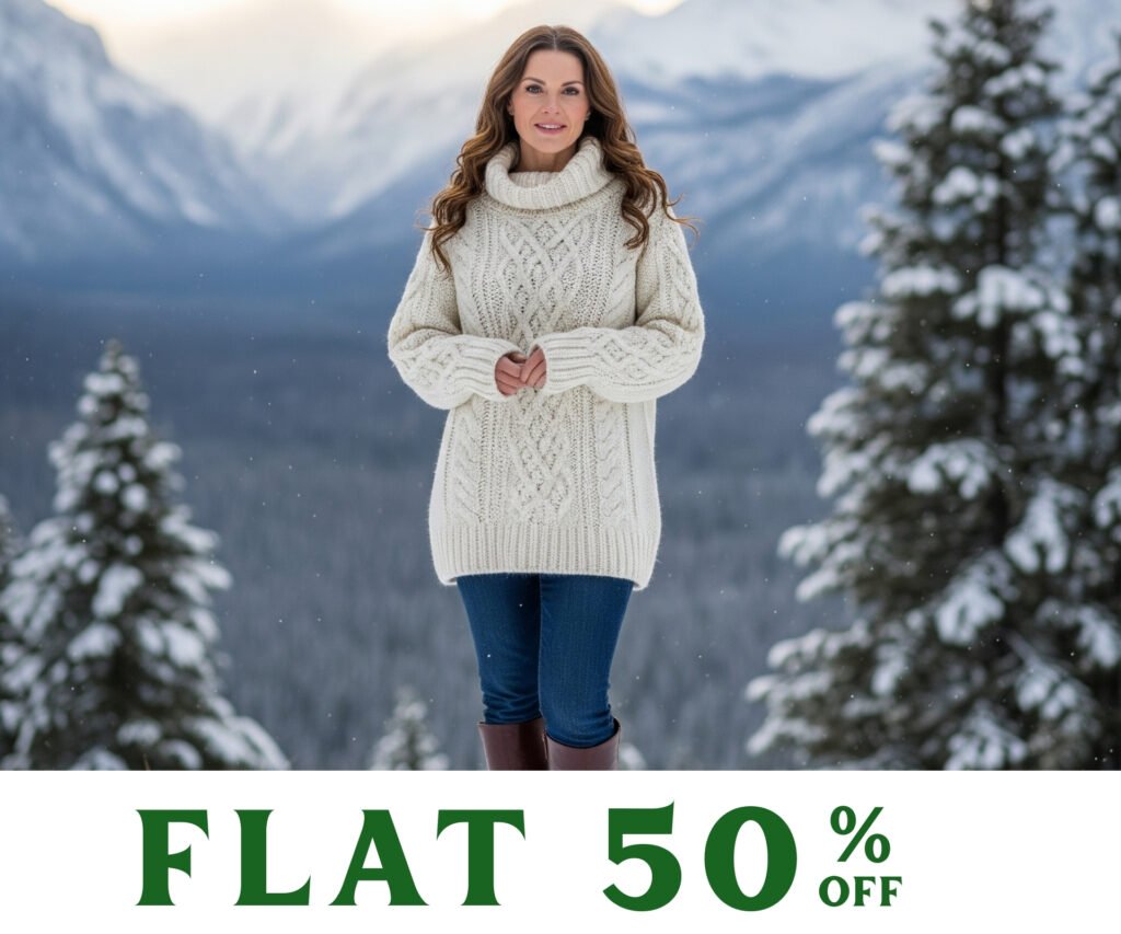 pictures of model wearing Woollen Clothes for Women