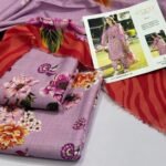 Zara Shahjahan Khaddar Unstitched 3 Piece Suit in Grey Pink