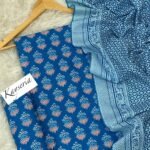 Kayseria Khaddar Unstitched 3 Piece Suit in Deep Sea Blue