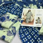 Zara Shahjahan Khaddar Unstitched 3 Piece Suit in Green Mist