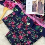 Baroque Khaddar Unstitched 3 Piece Suit in Blue Zodiac