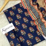 Kayseria Khaddar Unstitched 3 Piece Suit in Blue Zodiac