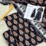 Baroque Khaddar Unstitched 3 Piece Suit in Black