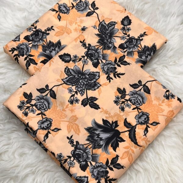 Khaddar Unstitched 2 Piece Suit in Deep Orange