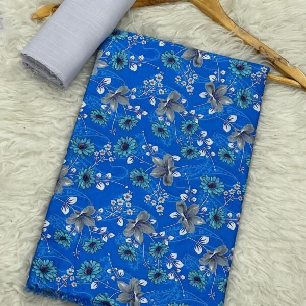 Khaddar Unstitched 2 Piece Suit in Fun Blue