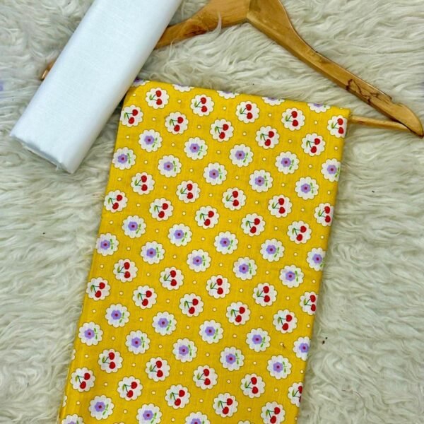 Khaddar Unstitched 2 Piece Suit in Mustard