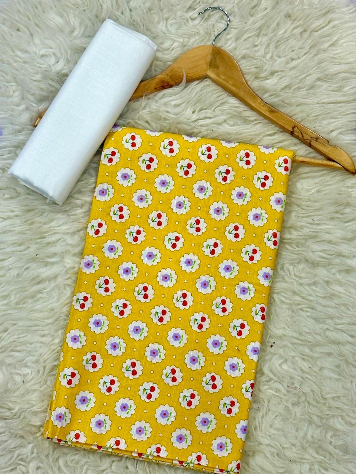 Khaddar 2 Piece Suit in Mustard Khaddar Unstitched 2 Piece Suit in Mustard