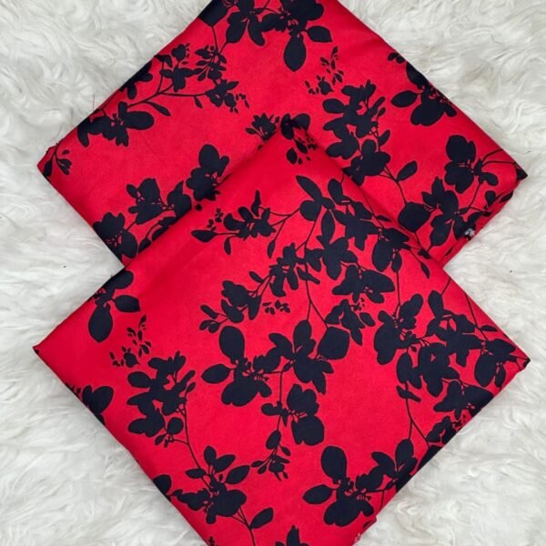 Khaddar Unstitched 2 Piece Suit in Pink Red