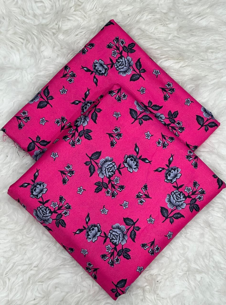 Khaddar Unstitched 2 Piece Suit in Raspberry